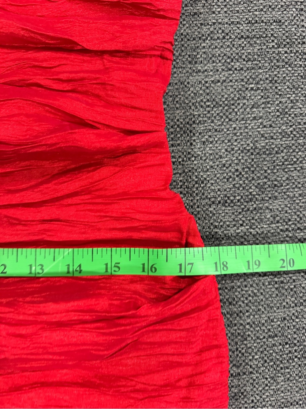 EUC ALEX Evening Red Ruched Cap-Sleeve Evening Dress - Picture 10 of 10